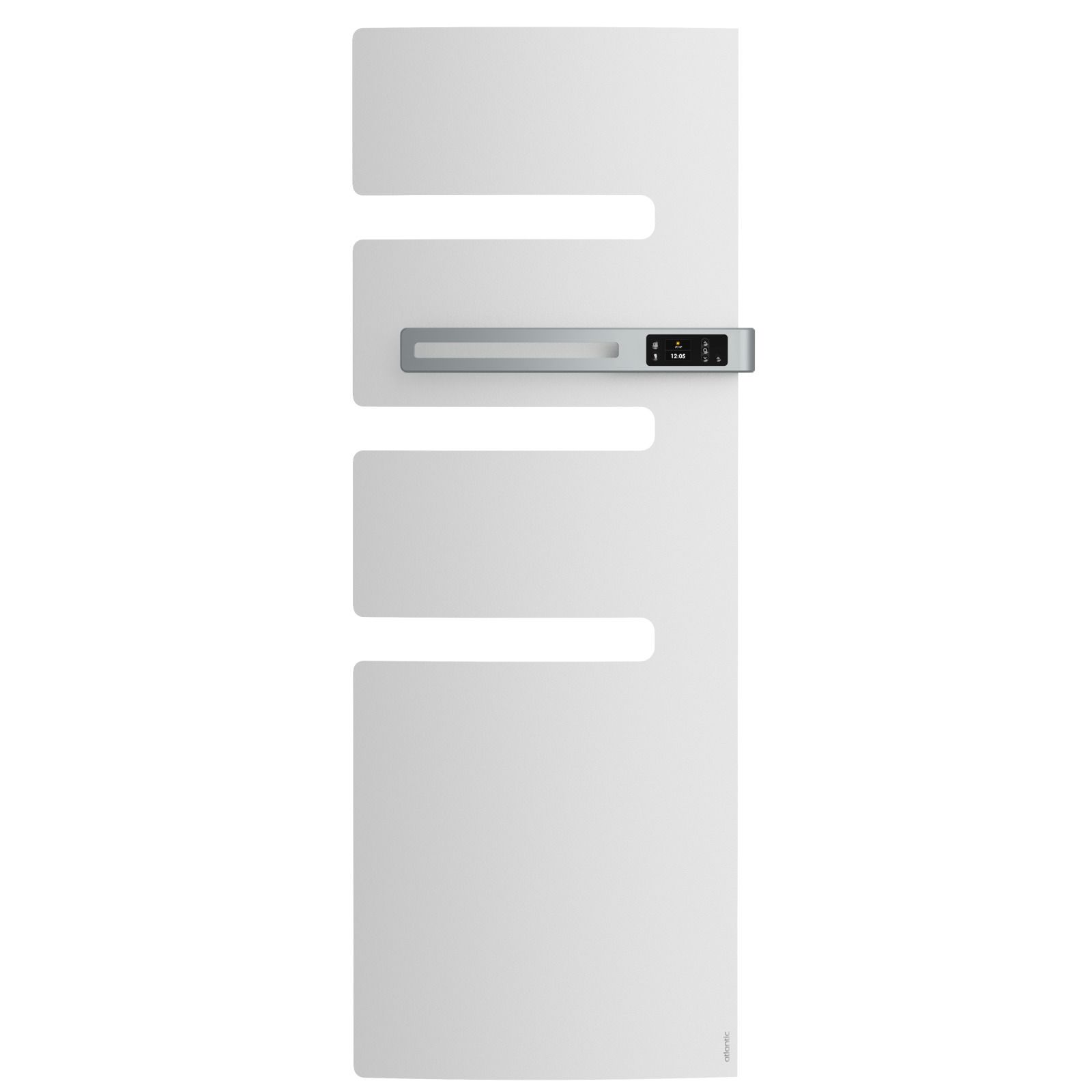 Sèche-serviette connecté mât à droite SERENIS 500 W blanc - ATLANTIC - 850533