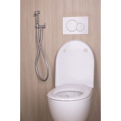 Kit Hygiène WC Confort avec Robinet + Support + Flexible + Douchette - Arrivée Encastrée 2