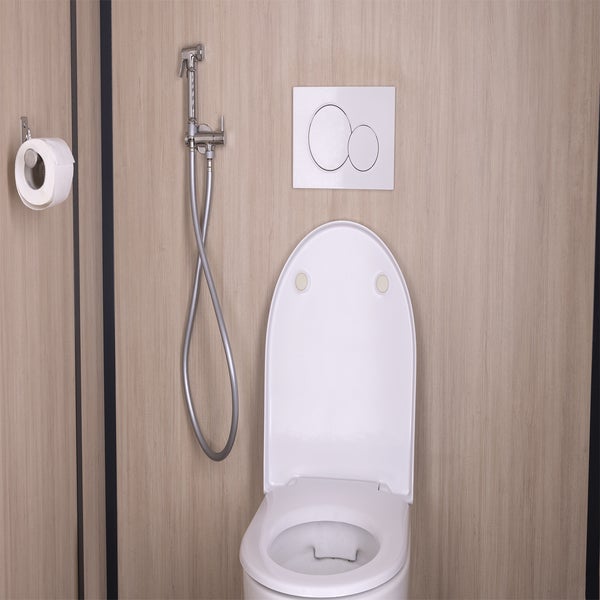 Kit hygiène WC ABS Blanc ❘ Bricoman