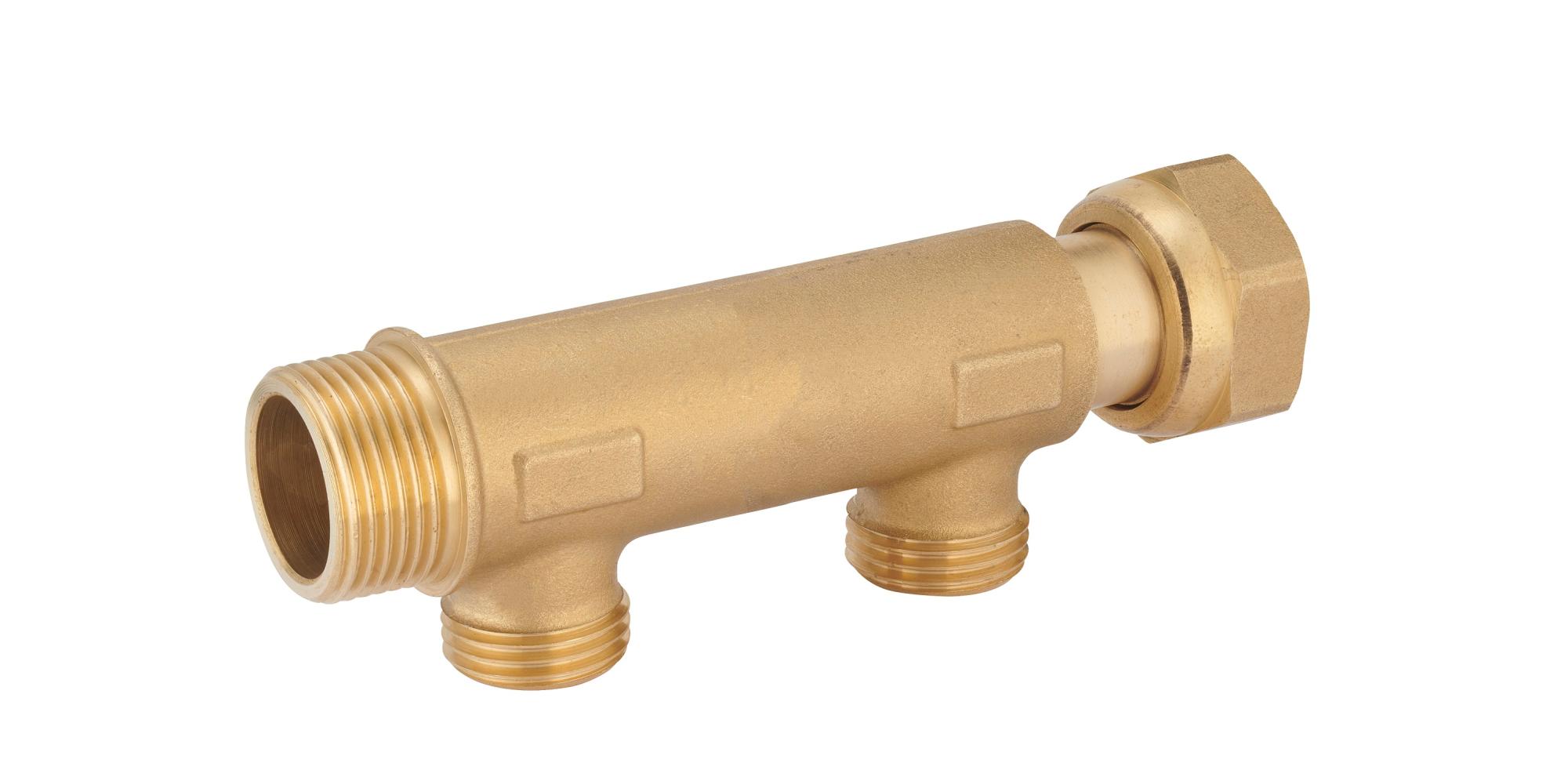 Collecteur Ecrou libre Femelle - Mâle 20x27 - 2 départs 15x21 NOYON & THIEBAULT