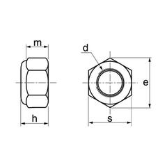 Sachet d'écrous freins hexagonaux inox A4 - 5 pcs - 12 mm 1