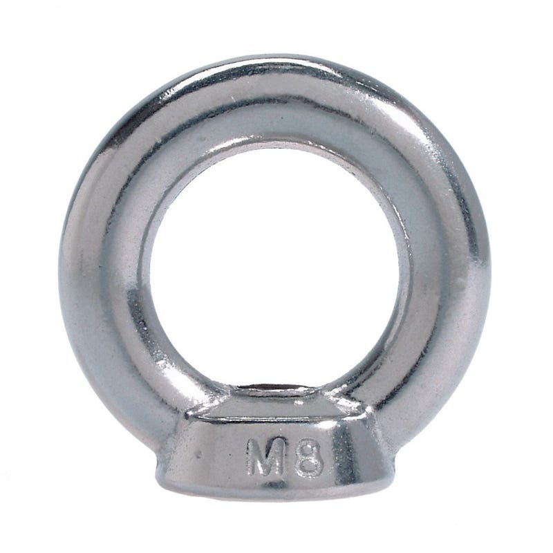 Ecrous à anneau inox - 1 pc - 8 mm - A4 0