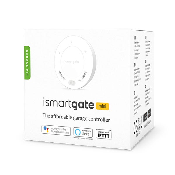 Kit ISMARTGATE STANDARD MINI Garage - Contrôleur connecté périphériques Wi-Fi : contrôler et surveiller votre garage à distance. 1