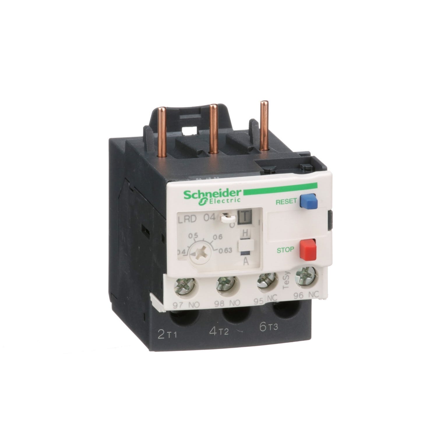 relais de protection thermique - pour contacteur tesys xxxxx - 0.40 à 0.63a - schneider electric lrd04 1