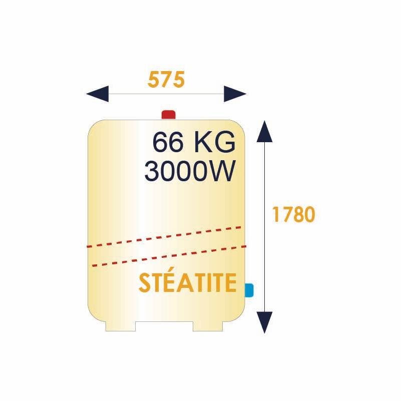 Chauffe-eau électrique Steatis 300L stable - 282101 - THERMOR 1