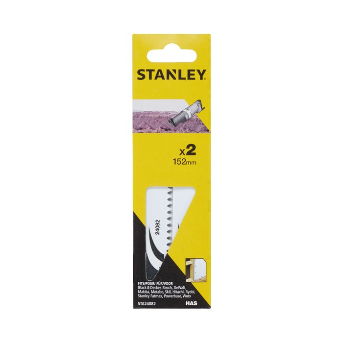 Stanley 2 Lames de scie sabre HAS 152mm STA24082-XJ 1