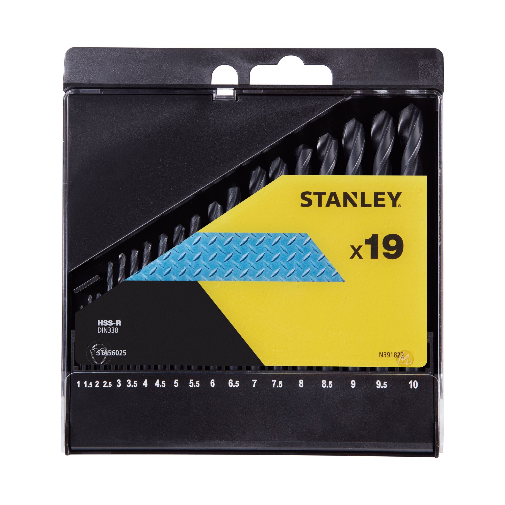 Stanley Cassette de 13 forets HSS-R de 1-10mm STA56025-QZ 1