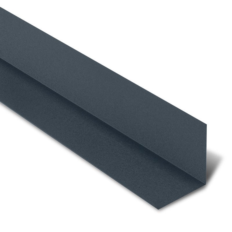 Rive Contre Mur pour tôle tuile BACACIER Tuile R® | 1000 mm Longueur Anthracite mat 0