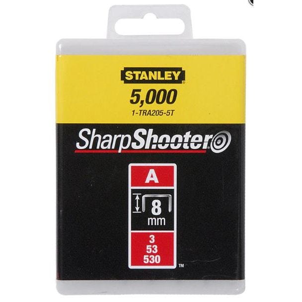 Agrafes Type A 8mm boîte de 5000 - STANLEY - 1-TRA205-5T 2