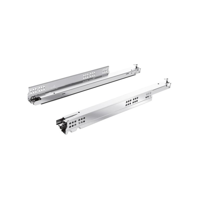 Coulisse bois actro 5d silent system - Charge : 70 kg - Longueur : 520 mm - HETTICH
