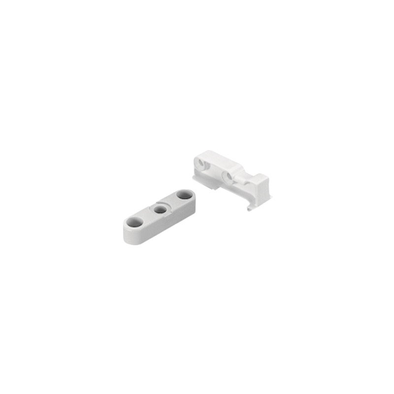 Supports d'emboîtement arrière pour coulisses - Décor : Blanc - Position : Arrière - HETTICH