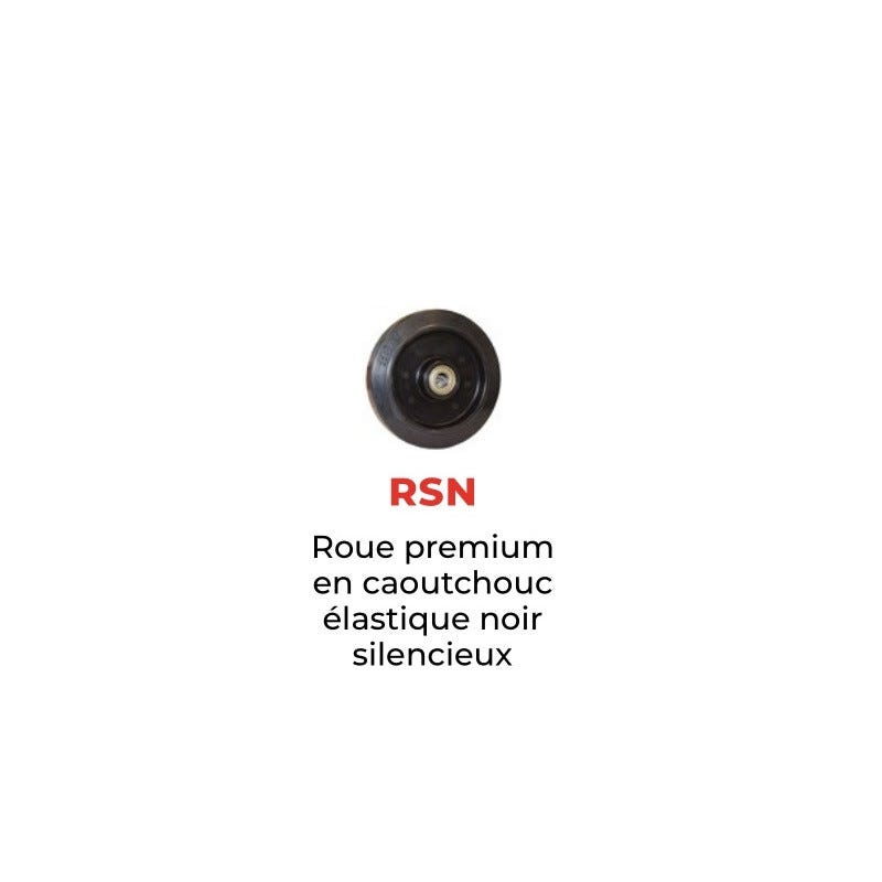 Diable charge cylindrique roues en caoutchouc noir 200kg SAC15-RSN Stockman 1