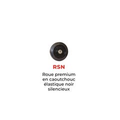 Diable charge cylindrique roues en caoutchouc noir 200kg SAC15-RSN Stockman 1