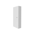 Coffret d'habillage en acier blanc avec serrure à clef pour tableaux électriques 13 modules | Dimensions intérieures : H. 730 x L. 268 x P. 125 mm