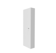 Coffret d'habillage en acier blanc avec serrure à clef pour tableaux électriques 13 modules | Dimensions intérieures : H. 1110 x L. 268 x P. 125 mm