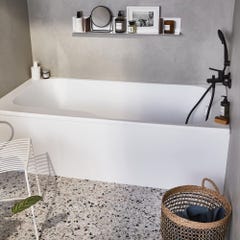 Baignoire bain douche JACOB DELAFON Malice antidérapante + tablier niche + pare bain | 160 x 85 cm version droite 6