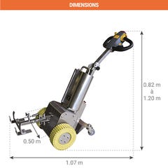 Tracteur électrique tireur/pousseur - Charge max 1000kg - Inox 304 - SK1000N/304 1