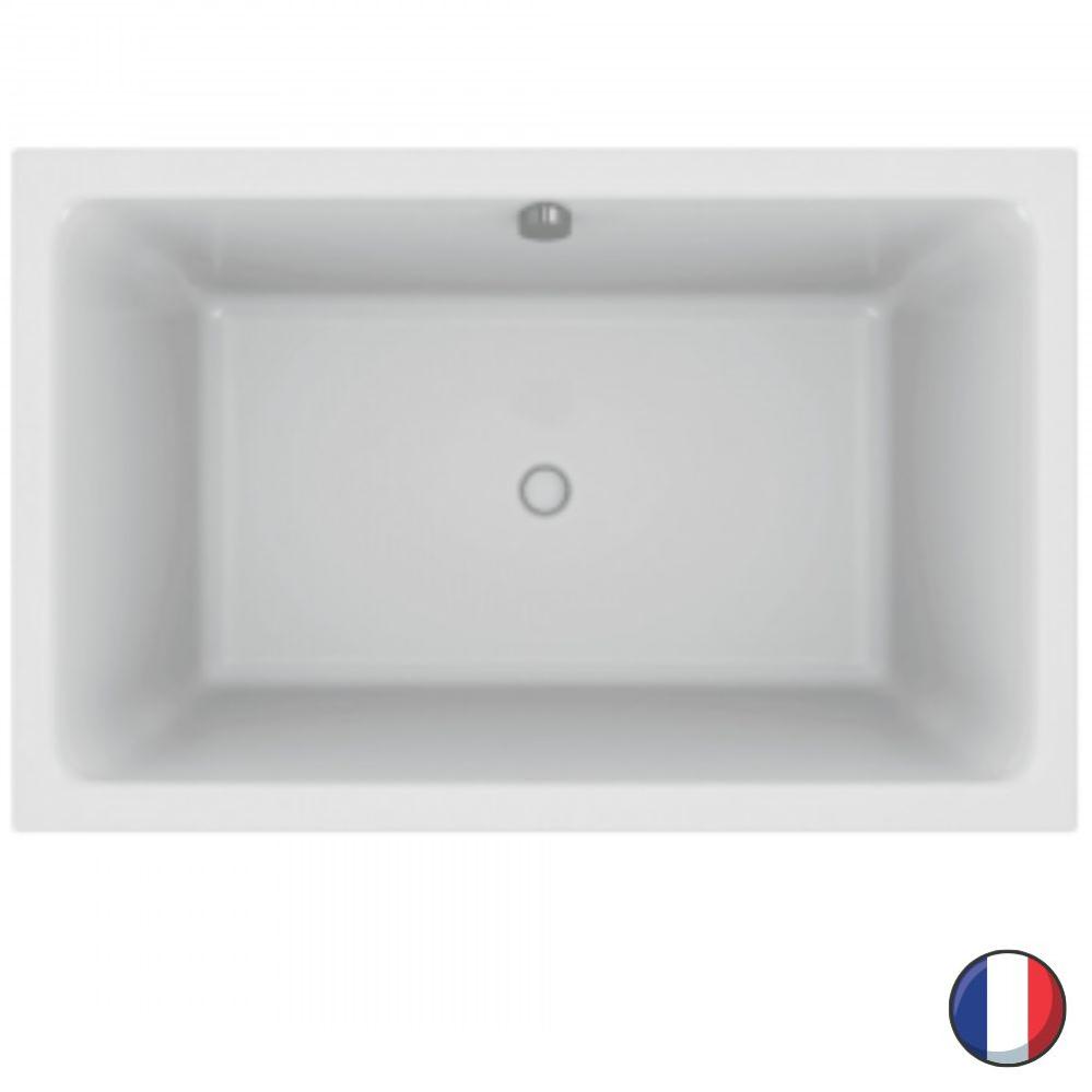 Baignoire bain douche JACOB DELAFON Capsule compacte et profonde Acrylique renforcé, 140 X 90