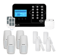 Kit Alarme maison connectée sans fil WIFI Box internet et GSM Futura noire Smart Life - Lifebox - KIT4