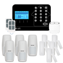 Kit Alarme maison connectée sans fil WIFI Box internet et GSM Futura noire Smart Life - Lifebox - KIT5 0