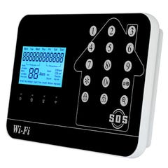 Kit Alarme maison connectée sans fil WIFI Box internet et GSM Futura noire Smart Life - Lifebox - KIT3 1