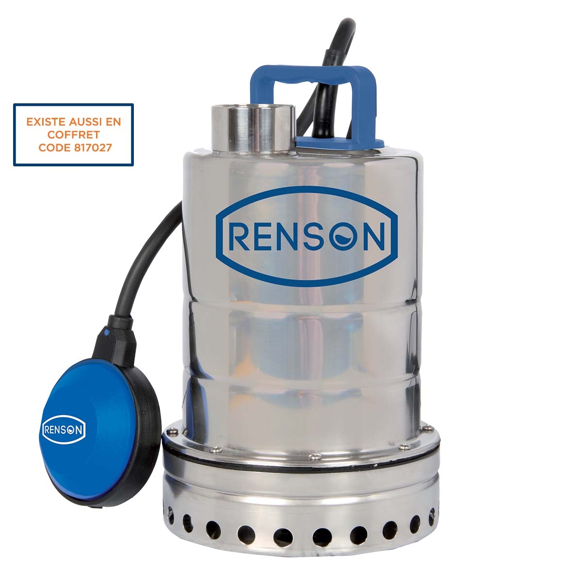 POMPE DE RELEVAGE 230V 0,25KW INOX EAUX PEU CHARGEES RENSON