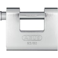 Cadenas blindé rectangulaire monobloc 80mm en acier 92-80 - ABUS - 92/80 0