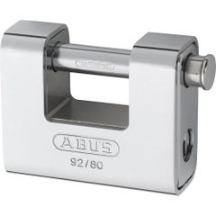 Cadenas blindé rectangulaire monobloc 80mm en acier 92-80 - ABUS - 92/80 4