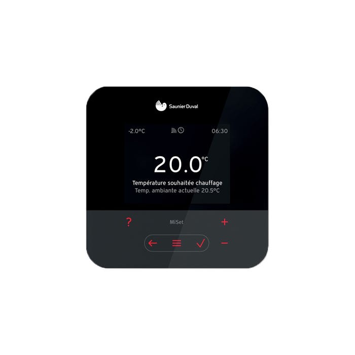 Thermostat d'Ambiance Sans Fil Modulant MiSet Saunier Duval 0