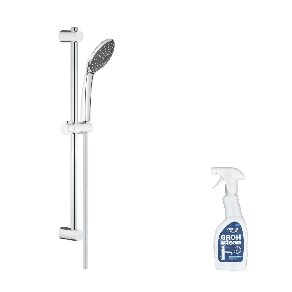 Set de douche Vitalio Joy 110 Mono 600 Grohe Quickfix + nettoyant Grohclean