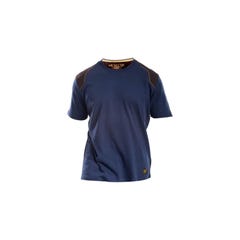 T-shirt renforcé RICA LEWIS - Homme - Taille S - Coton bio - Bleu - WORKTS