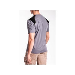 T-shirt renforcé RICA LEWIS - Homme - Taille S - Coton bio - Gris - WORKTS 3