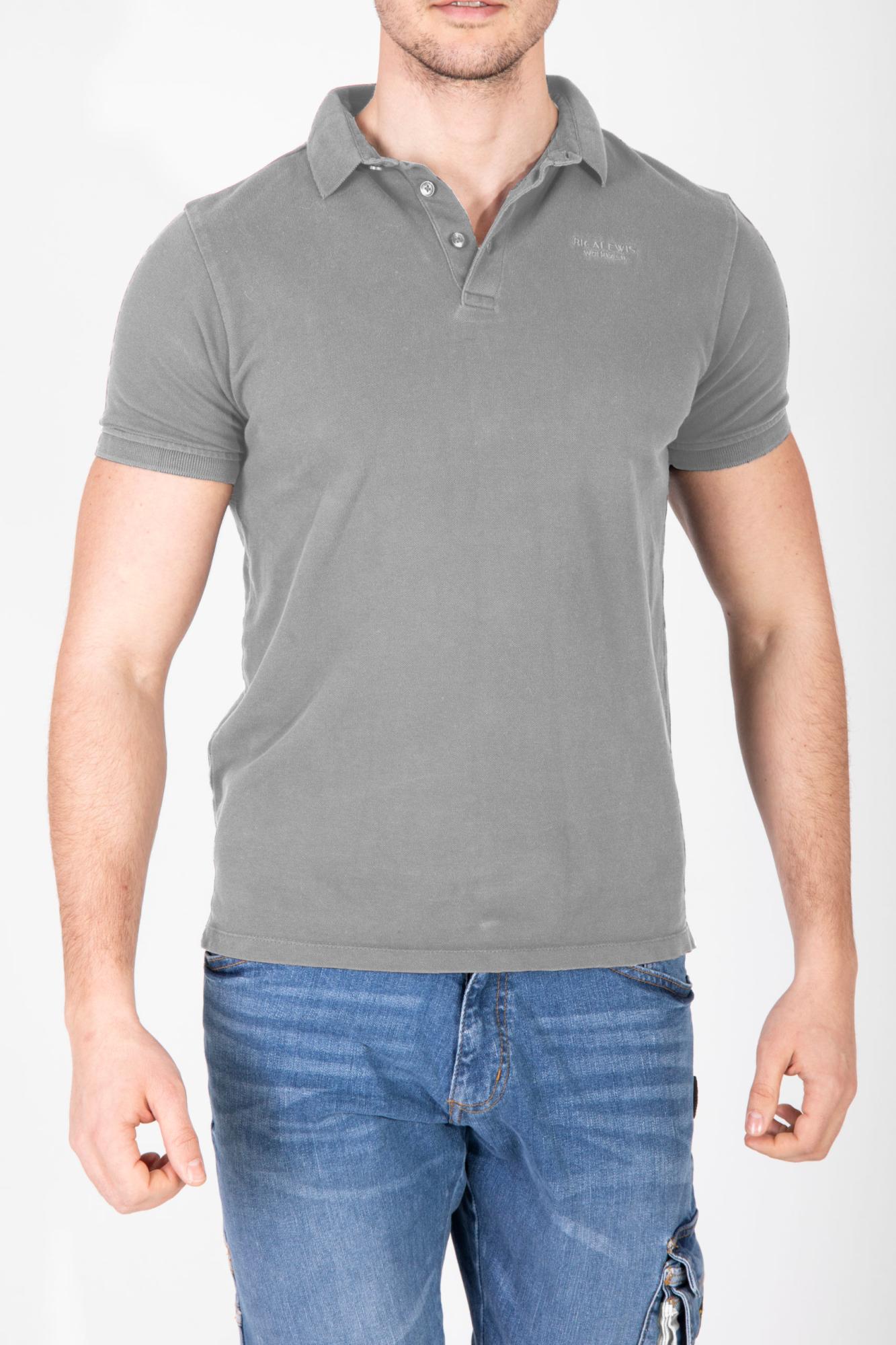 Polo manches courtes POLAGE gris l