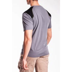 T-shirt renforcé RICA LEWIS - Homme - Taille L - Coton bio - Gris - WORKTS 5