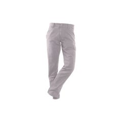 Pantalon de travail RICA LEWIS - Homme - Taille 38 - Multi poches - Coupe charpentier - Stretch - Gris clair - CARP