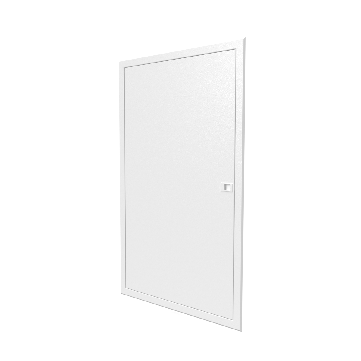Porte en blanc pour bac encastré 2x13 modules - Finition affleurante - H. hors-tout 946 mm 0