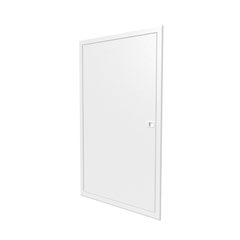Porte en blanc pour bac encastré 2x13 modules - Finition affleurante - H. hors-tout 946 mm