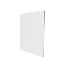 Porte en blanc pour bac encastré 2x13 modules - Finition saillie
