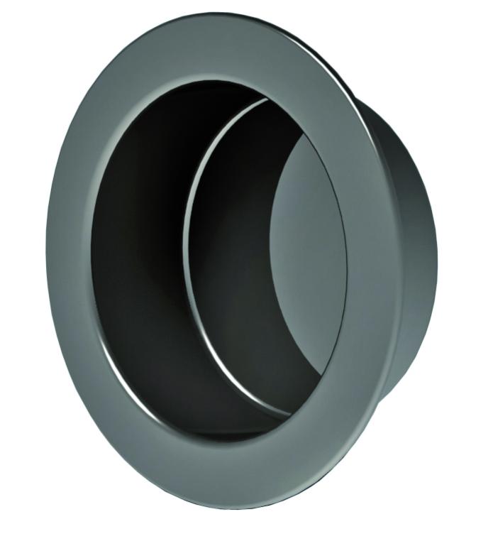 Porte Coulissante Atelier En Enrobe blanc Largeur 93 + Rail En Acier Noir + 2 Coquilles Posees