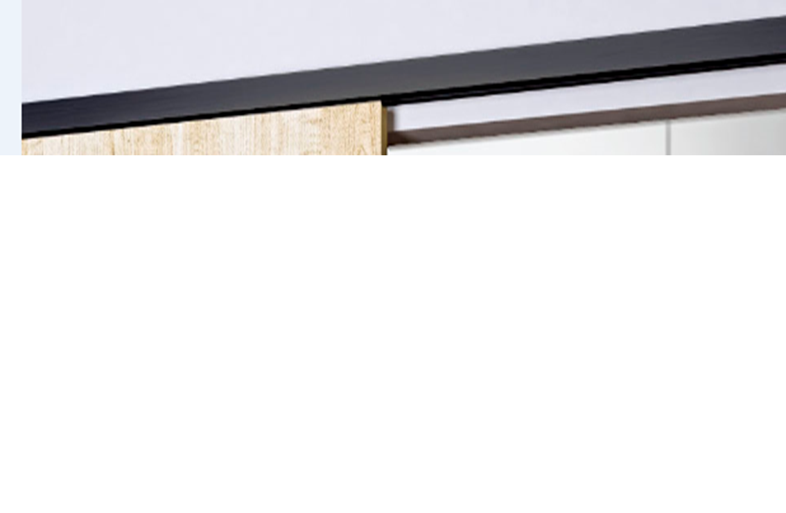 Porte Coulissante Modele Telia En Enrobe Noir Largeur 83 + Rail En Acier Noir + 2 Coquilles Posees