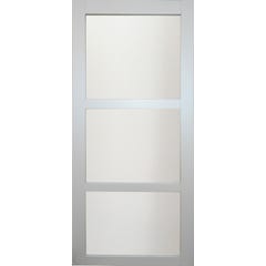 Porte Coulissante Greyria Gris Clair Ral7035 Vitree H204 X L93 Gd Menuiseries 0