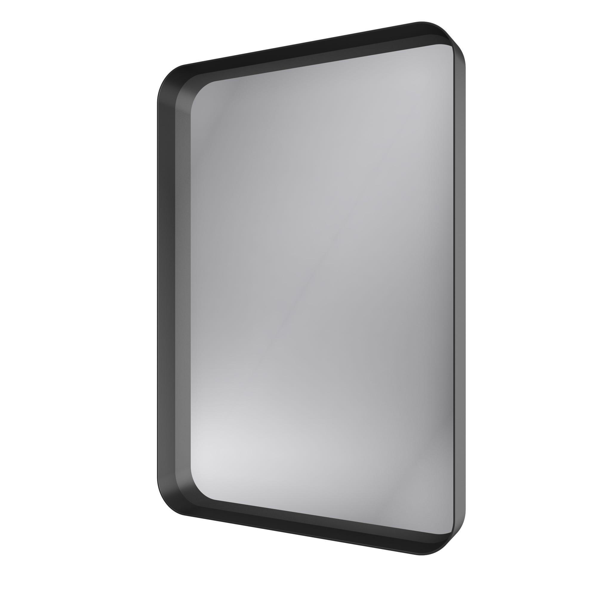 Miroir 80x45- Cadre en aluminium laque noir mat - UBY 3