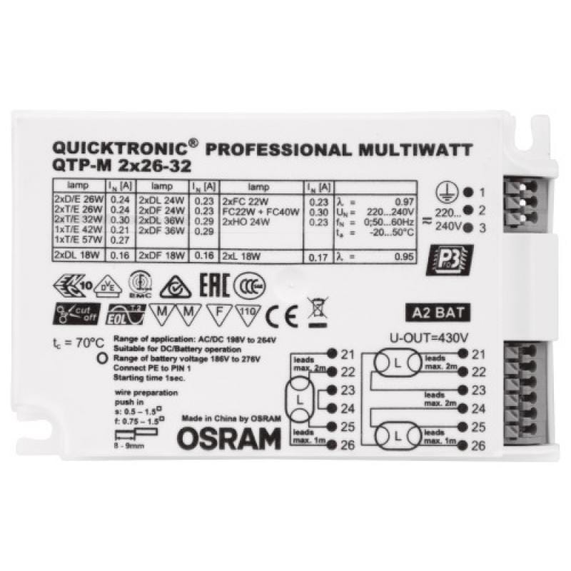 Ballast électronique Quicktronic Multiwatt 1x26-42 0