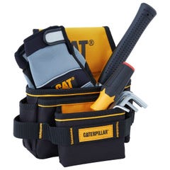 Porte outils Caterpillar 5 poches Sacoche à outils Polyester 600D / PVC 1
