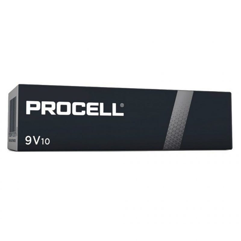 10 Piles alcalines Procell 6LR61 (9V) DURACELL 0