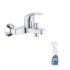 GROHE Mitigeur bain douche mural Start Curve Quickfix + nettoyant Grohclean