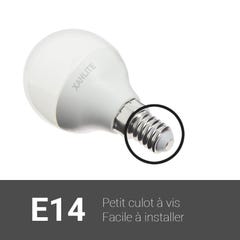 Xanlite - Lot de 10 Ampoules LED SMD P45 Opaque, culot E14, 470 Lumens, conso. 5,3W (eq. 40W), 4000K, Blanc neutre - RPACK10EV470PCW 3