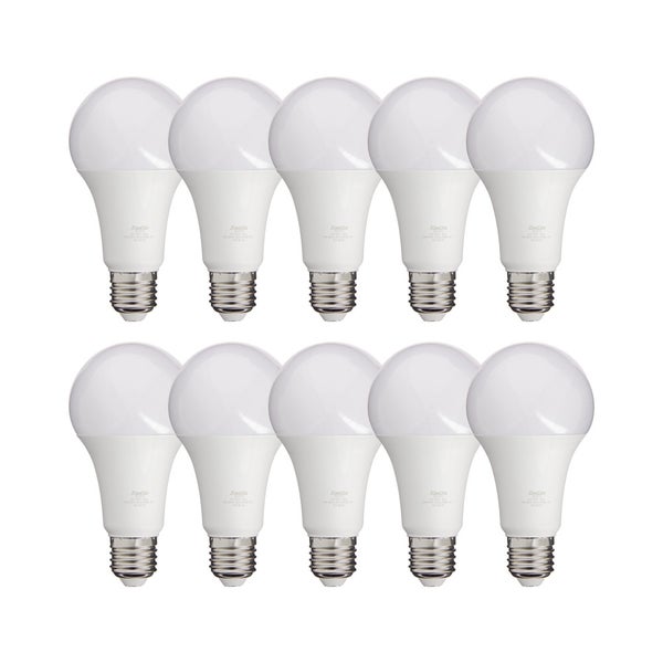 Lot de 10 Ampoules LED A60, culot E27, 14,2W cons. (100W eq.), lumière blanc neutre 0