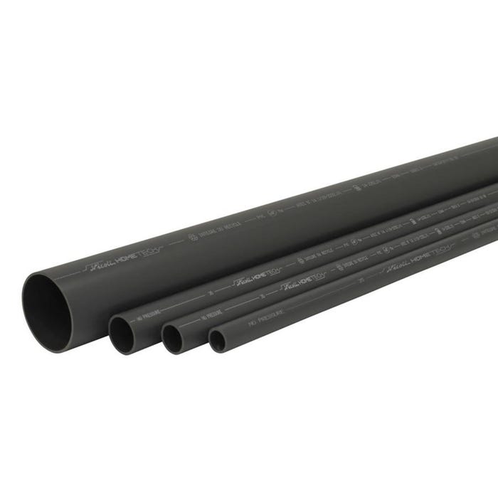 Tube PVC Nicoll HOMETECH - Ø100 - Longueur de 2,60ml ** prix à la longueur de 2.60ml ** 1