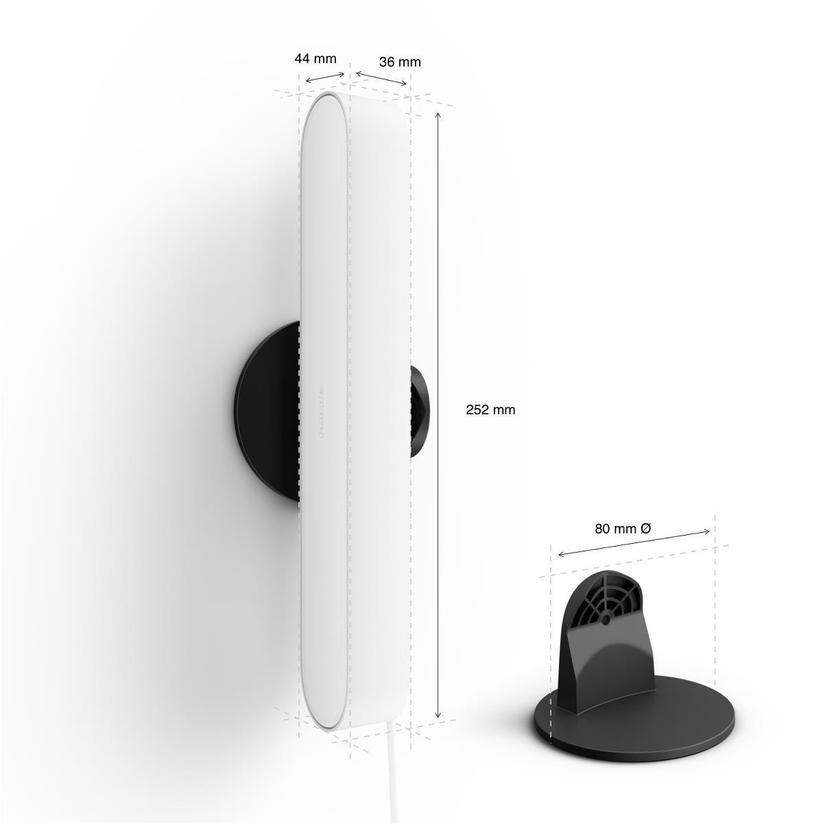Lampe connectée PHILIPS HUE W&C Play extension x1 Blanc 6